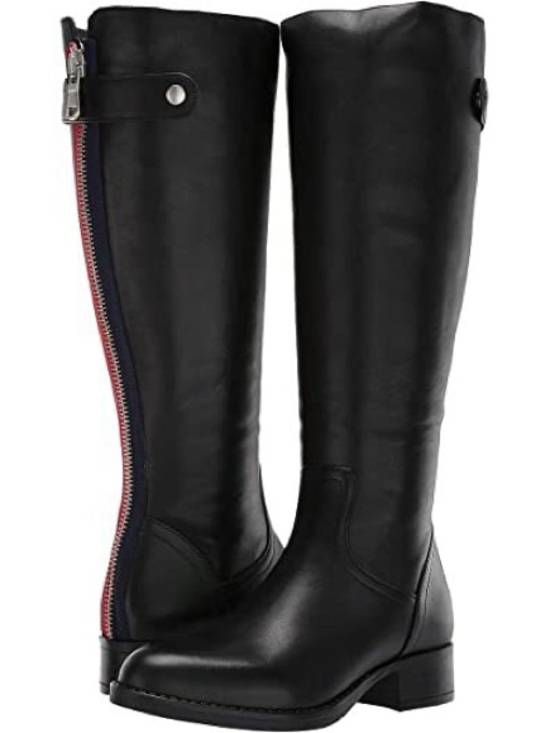 Steve Madden Shoes - Steve Madden Journal Black Leather Back Zip Riding Boot